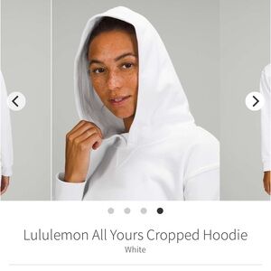 Lululemon all yours cropped hoodie